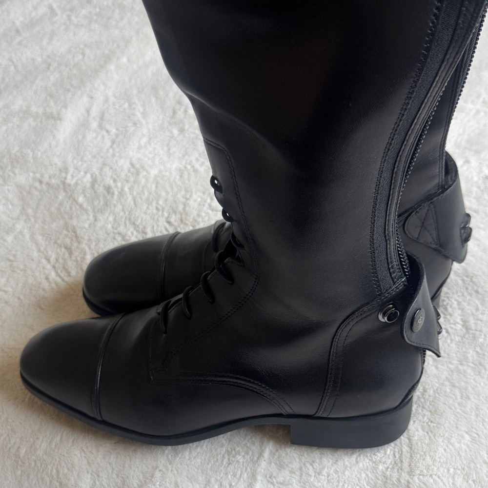 Ariat Women’s 10 US Palisade Calf: Reg Height: Short Black Tall Riding Boots - Picture 14 of 16